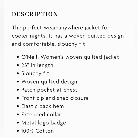 O'Neill jacket - Picture 8 of 8